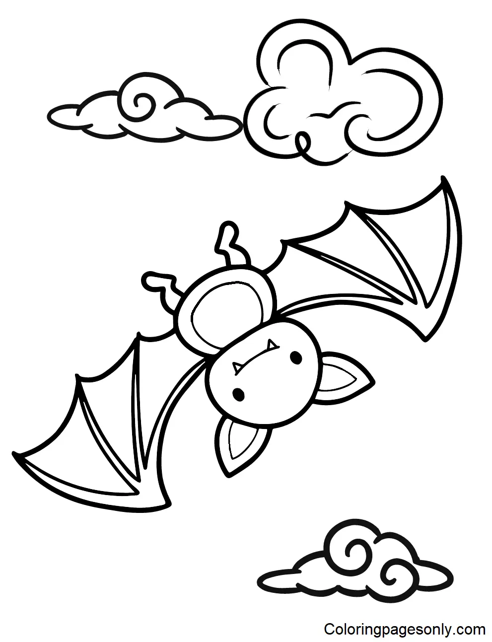 Desenhos de Morcegos Para Colorir 3