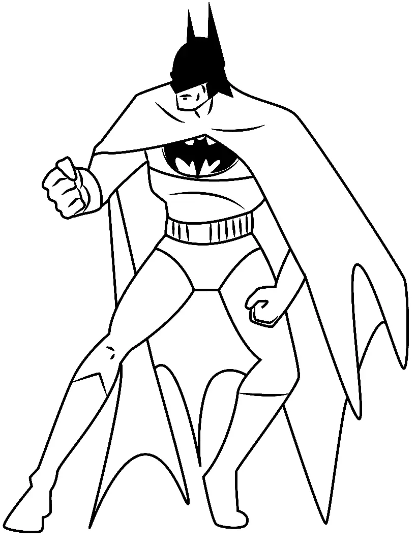 Desenhos de Batman Para Colorir 15