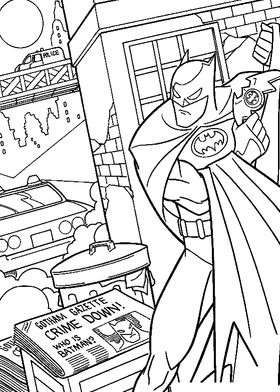 Desenhos de Batman Para Colorir 33