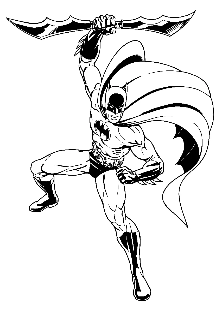 Desenhos de Batman Para Colorir 47