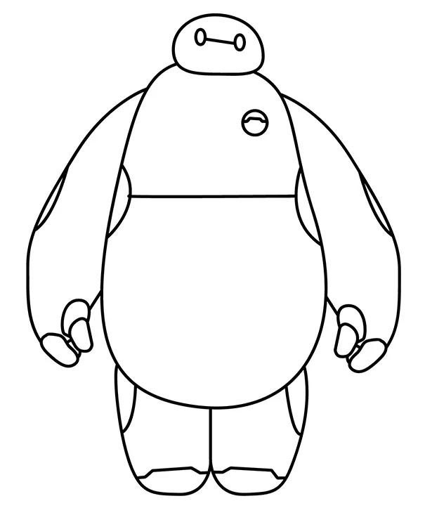 Desenhos de Baymax Para Colorir 19