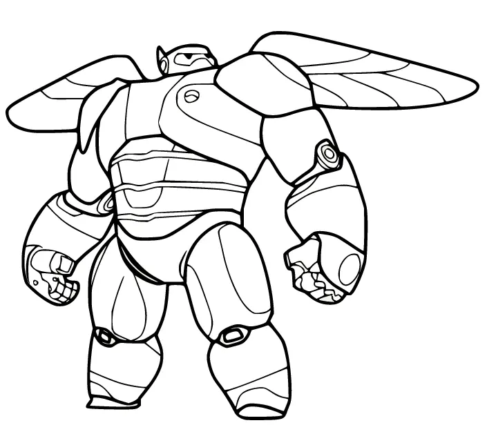 Desenhos de Baymax Para Colorir 3