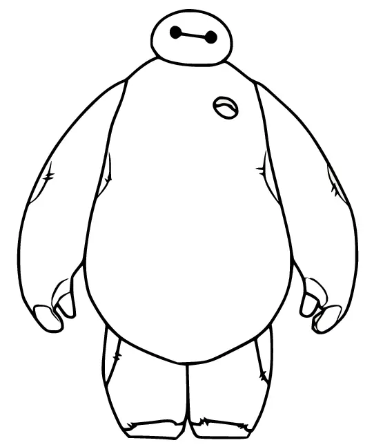 Desenhos de Baymax Para Colorir 5