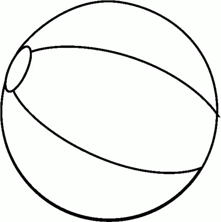 Pelota Playa Para Colorear 17