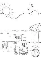 Pelota Playa Para Colorear 52