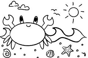 Beach Coloring Pages 11