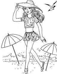 Beach Coloring Pages 6
