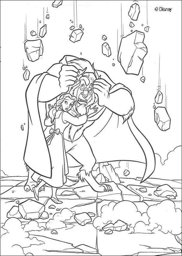 Beauty and the Beast Coloring Pages 10