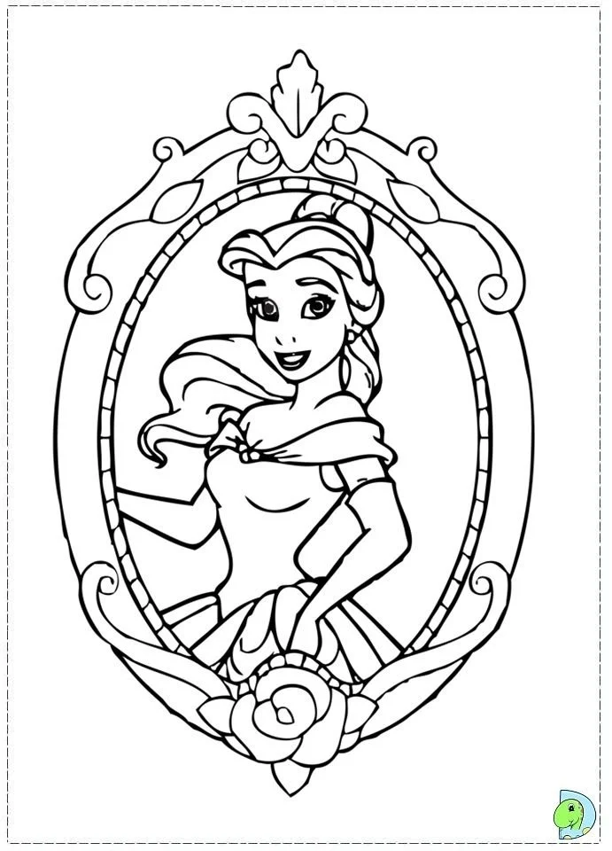 Beauty and the Beast Coloring Pages 14