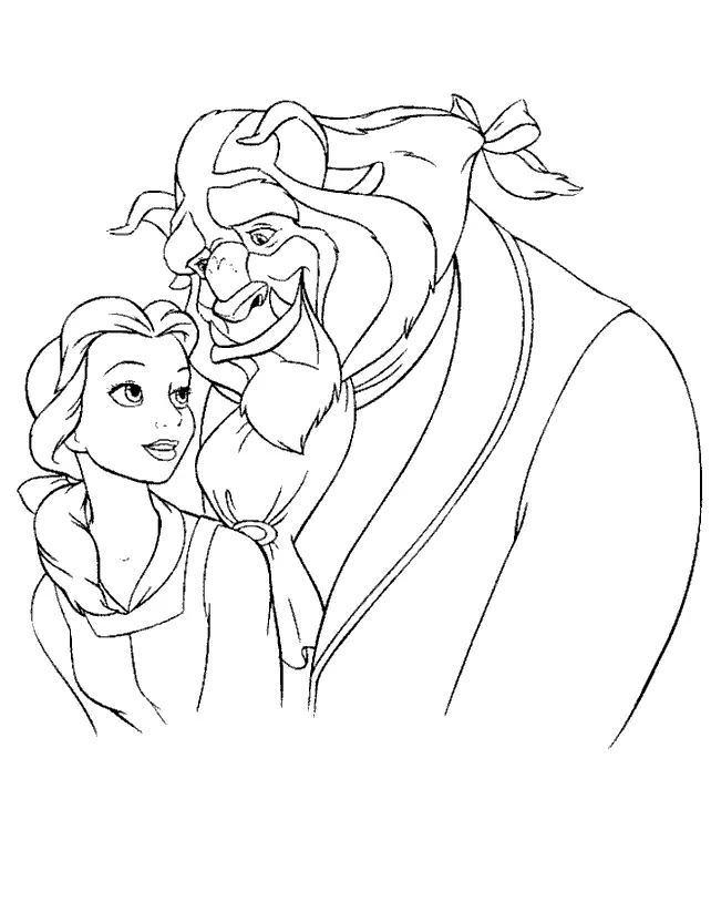 Beauty and the Beast Coloring Pages 24