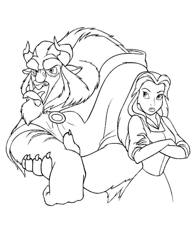 Beauty and the Beast Coloring Pages 25