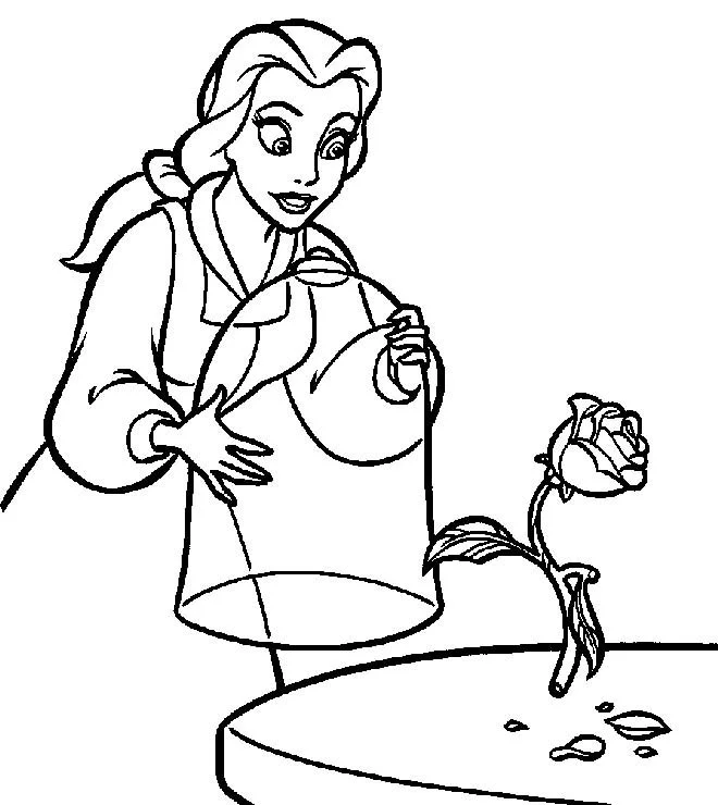 Beauty and the Beast Coloring Pages 26