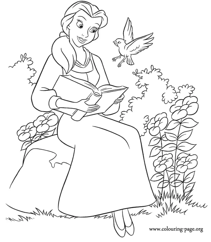Beauty and the Beast Coloring Pages 27