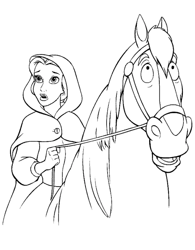 Beauty and the Beast Coloring Pages 31