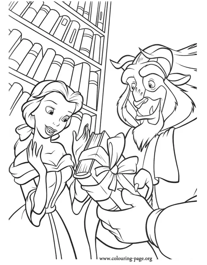 Beauty and the Beast Coloring Pages 4