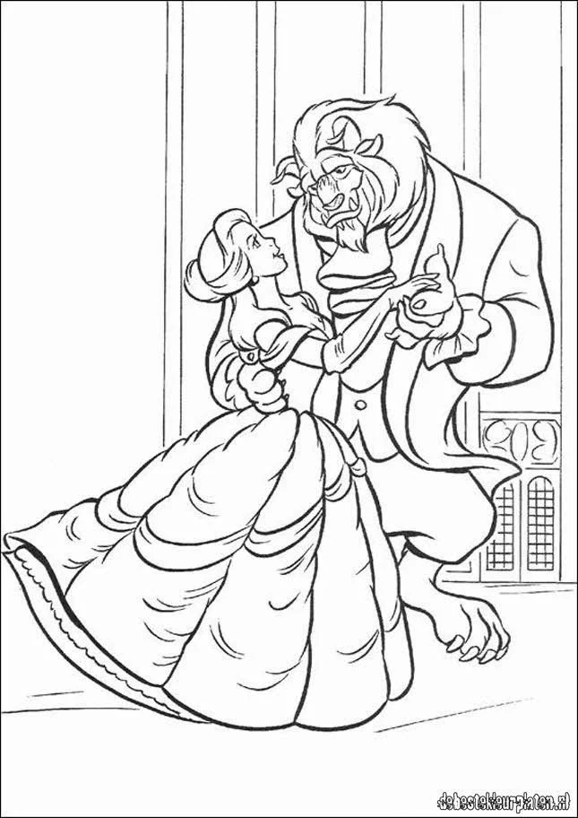 Beauty and the Beast Coloring Pages 45