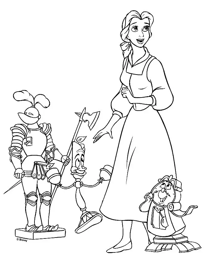 Beauty and the Beast Coloring Pages 5