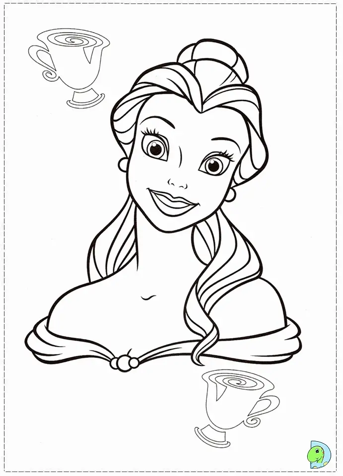Beauty and the Beast Coloring Pages 52