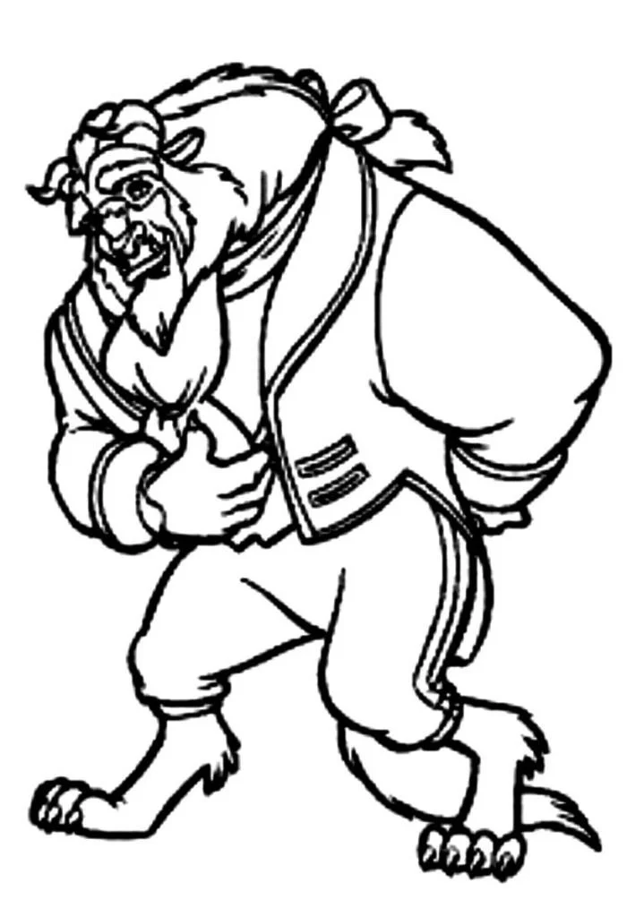 Beauty and the Beast Coloring Pages 54