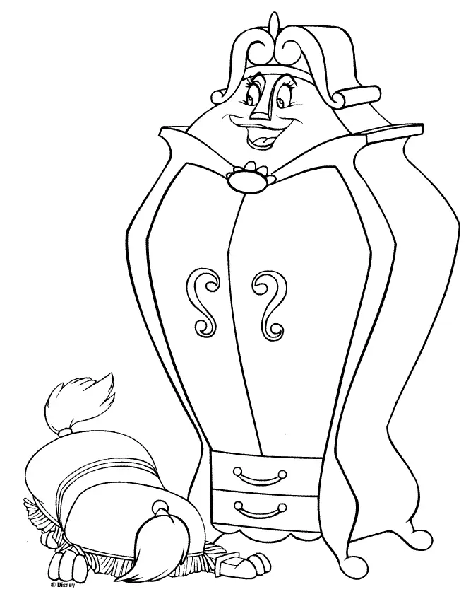 Beauty and the Beast Coloring Pages 7