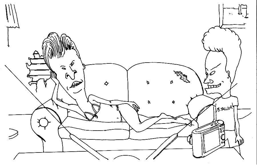 Beavis And Butt Head Hacen Las Del Universo Para Colorear 4