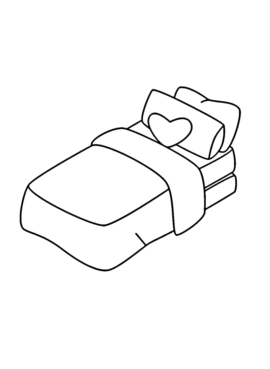 Bed Coloring Pages 1
