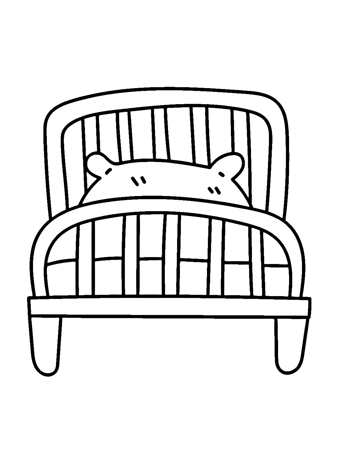 Bed Coloring Pages 10