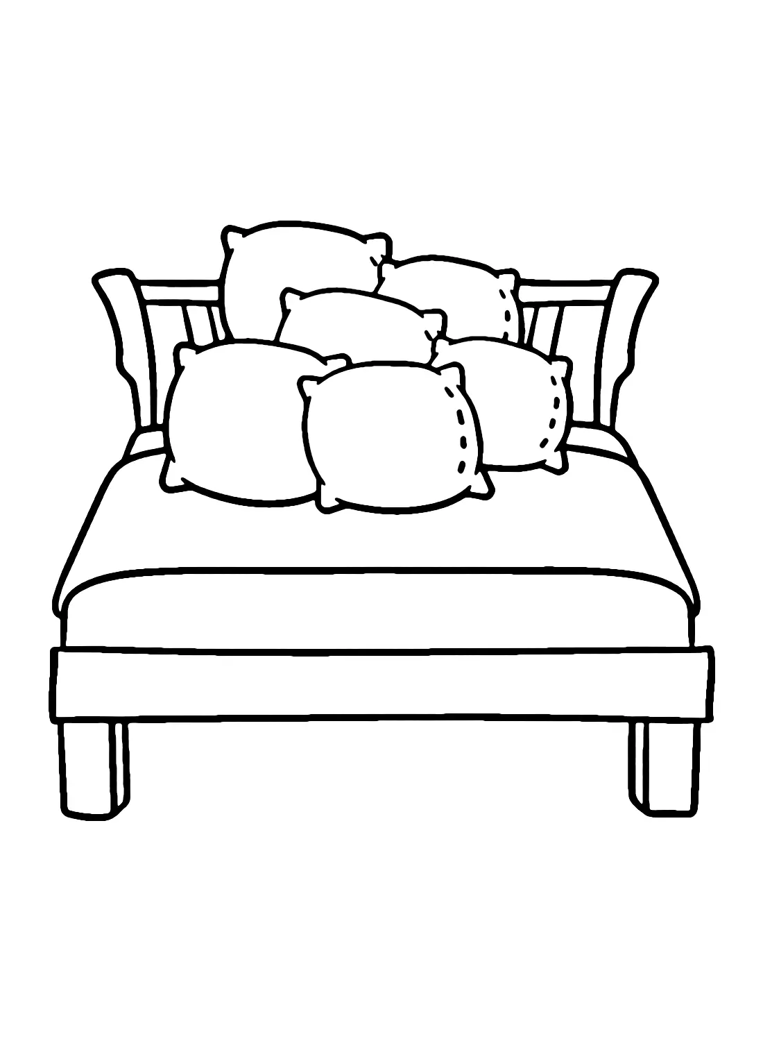 Bed Coloring Pages 19