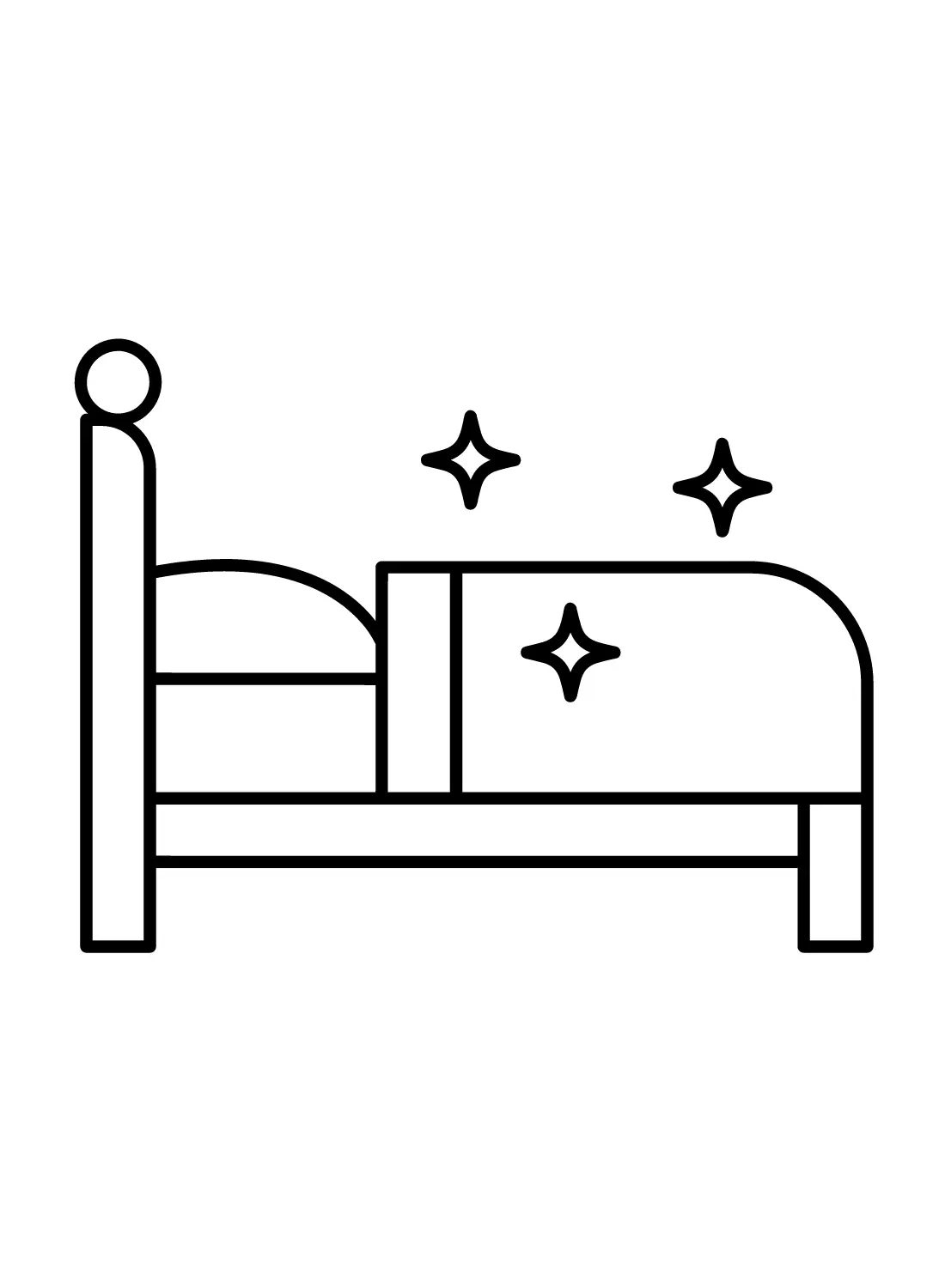 Bed Coloring Pages 2