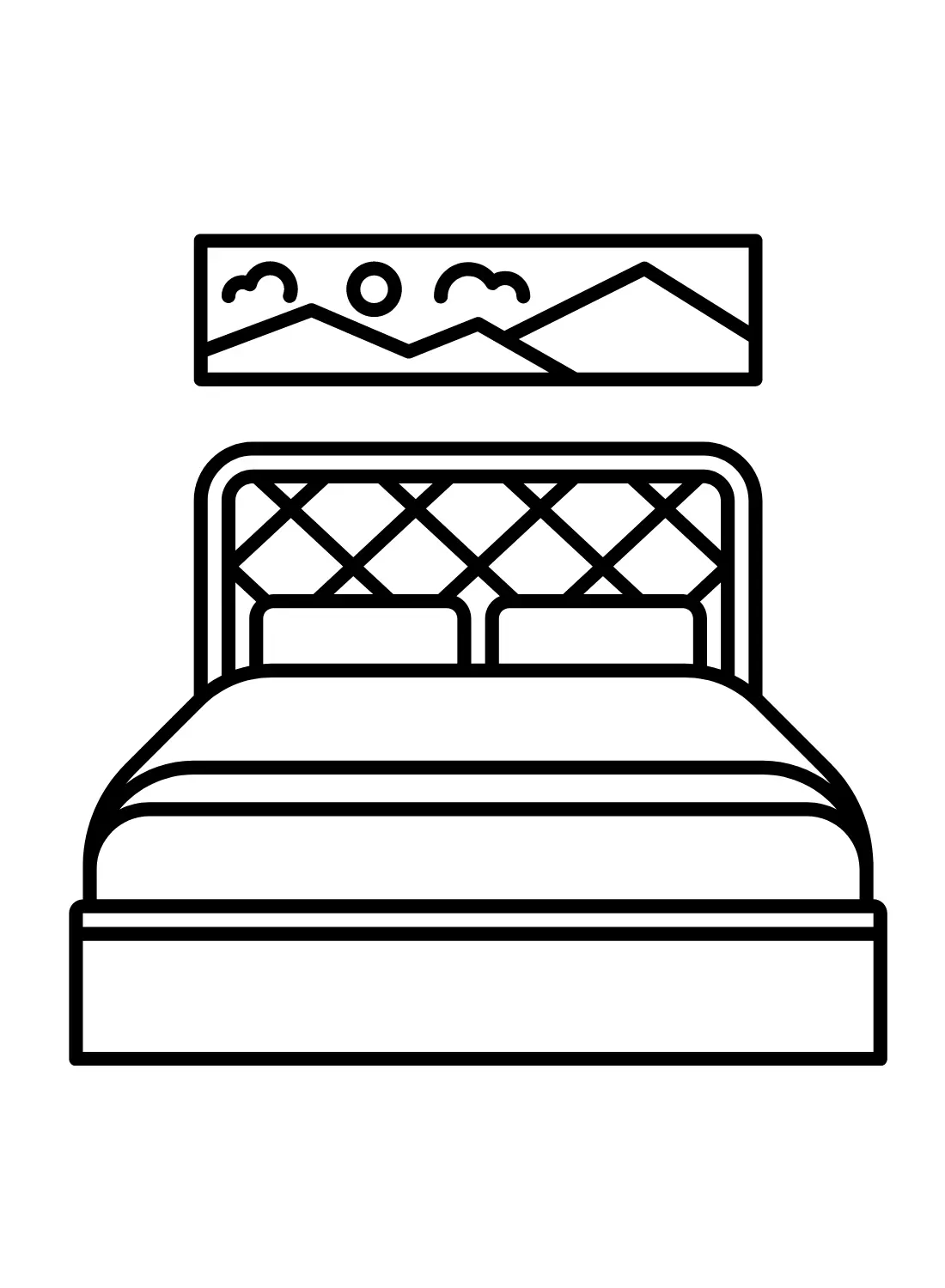 Bed Coloring Pages 21