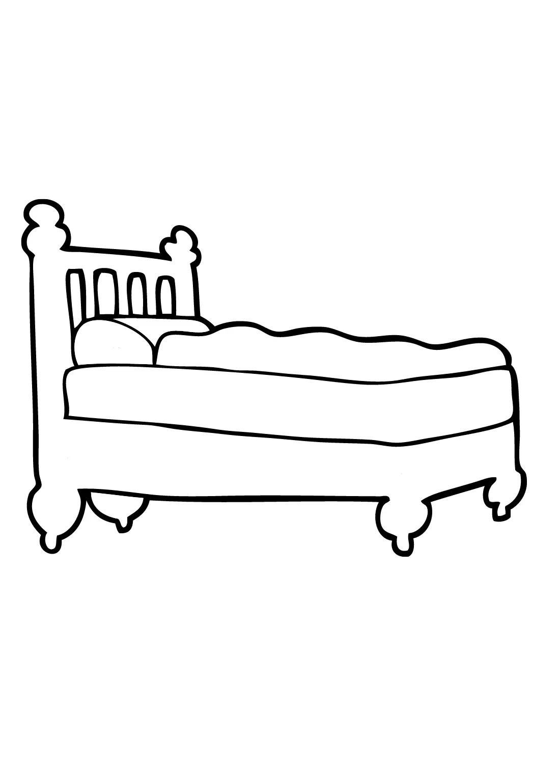 Bed Coloring Pages 22