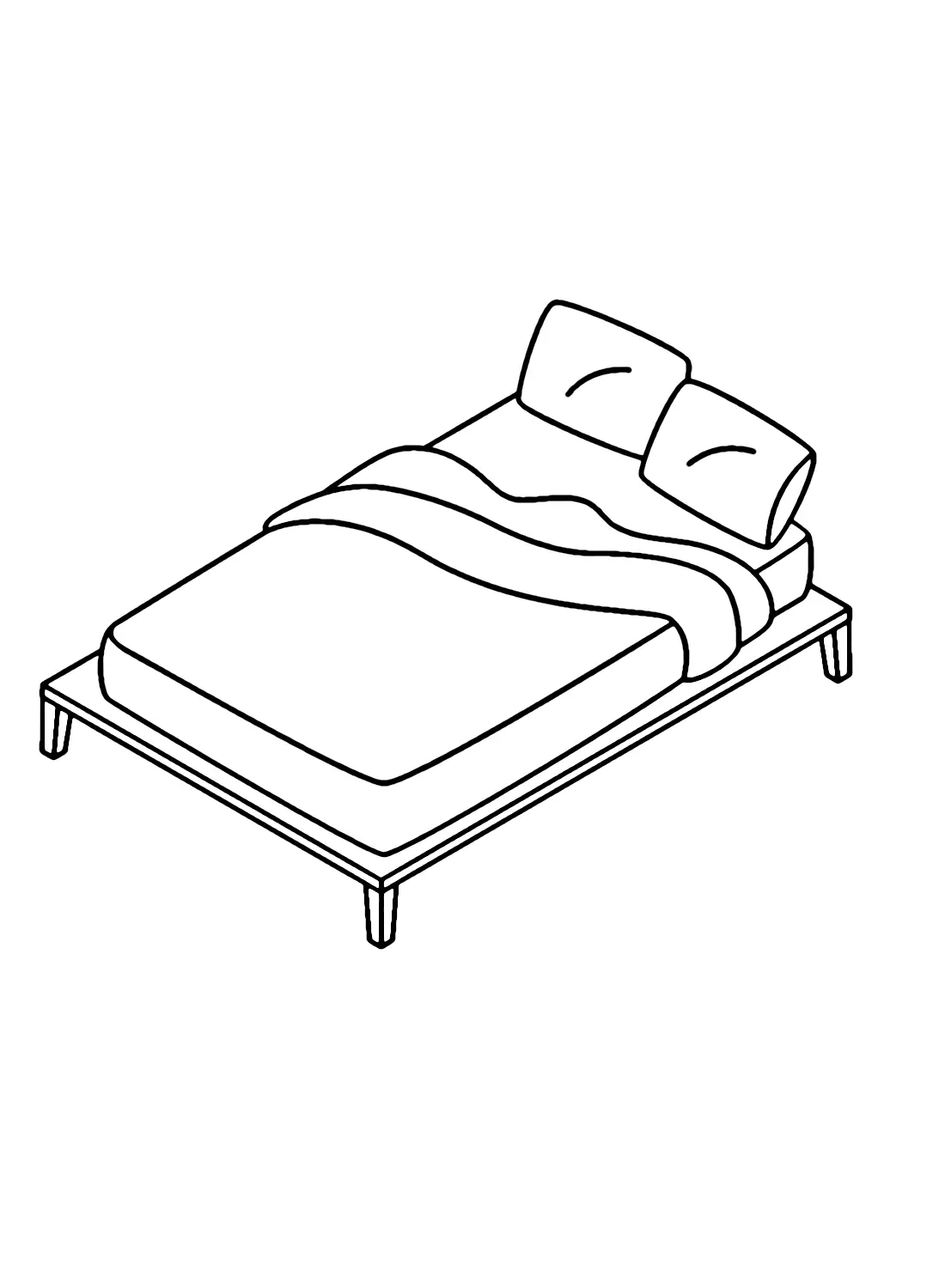 Bed Coloring Pages 24