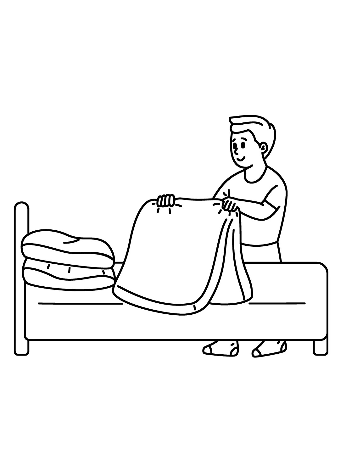 Bed Coloring Pages 5