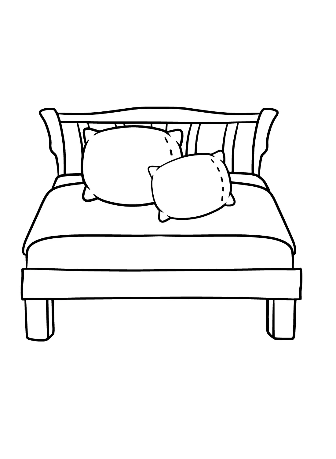 Bed Coloring Pages 7