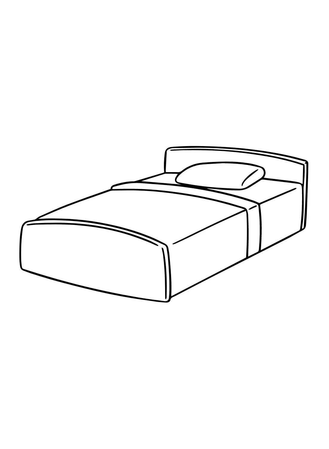 Bed Coloring Pages 9
