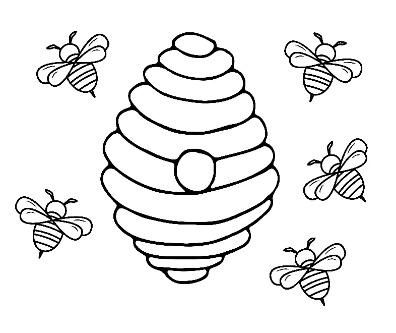 Bienen Ausmalbilder 15