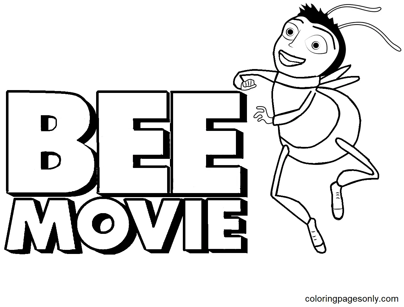 Bee Movie Coloring Pages 1