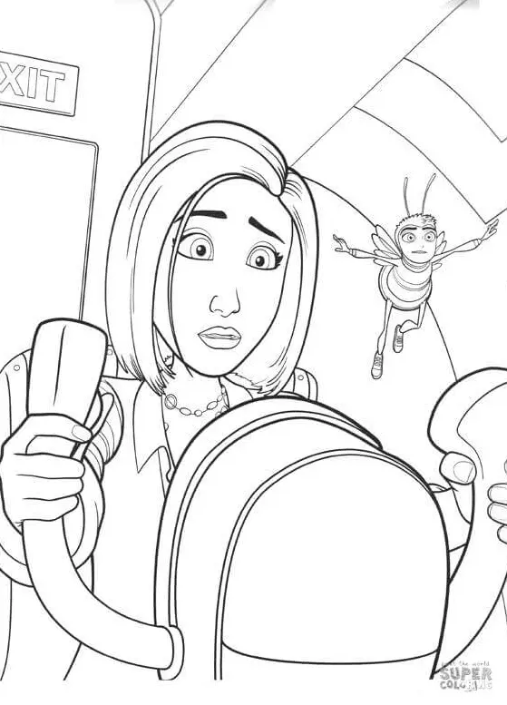 Bee Movie Coloring Pages 13