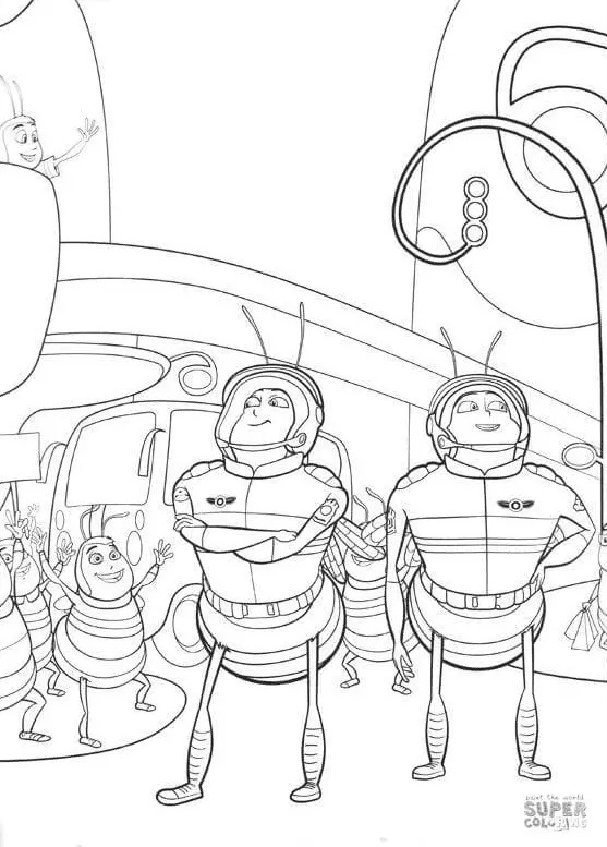 Bee Movie Coloring Pages 24