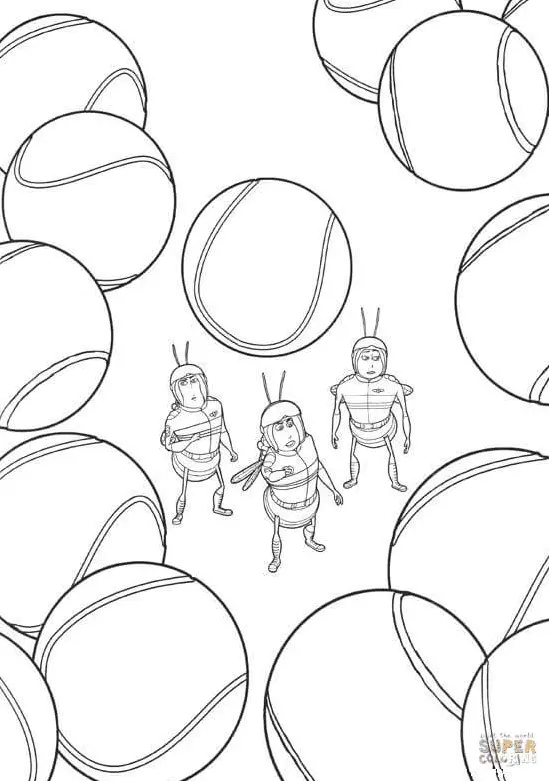 Bee Movie Coloring Pages 27