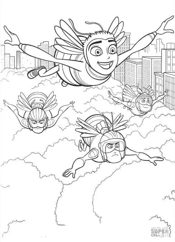 Bee Movie Coloring Pages 31