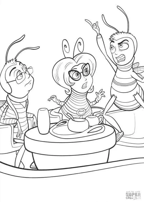 Bee Movie Coloring Pages 37