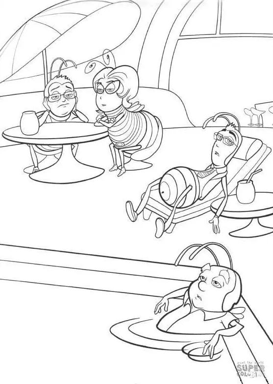 Bee Movie Coloring Pages 40