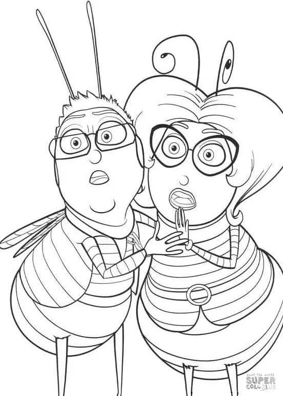 Bee Movie Coloring Pages 44
