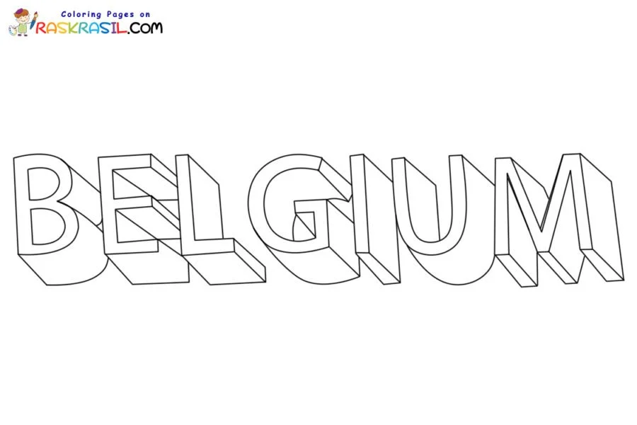 Desenhos de Belgica Para Colorir 12