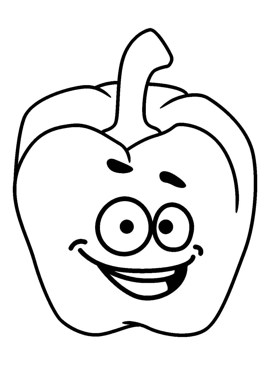 Pimiento Para Colorear 2