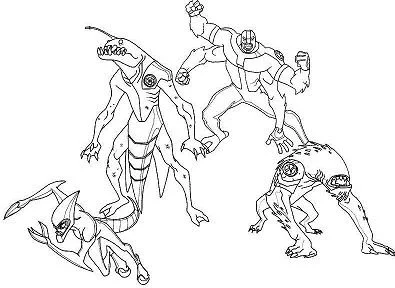 Ben 10 Coloring Pages 47