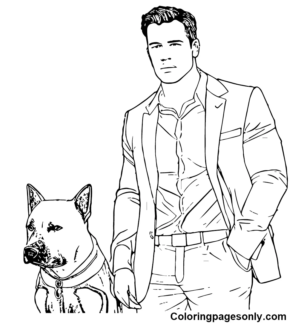 Ben Affleck Coloring Pages 5