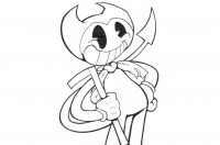 Bendy Para Colorear