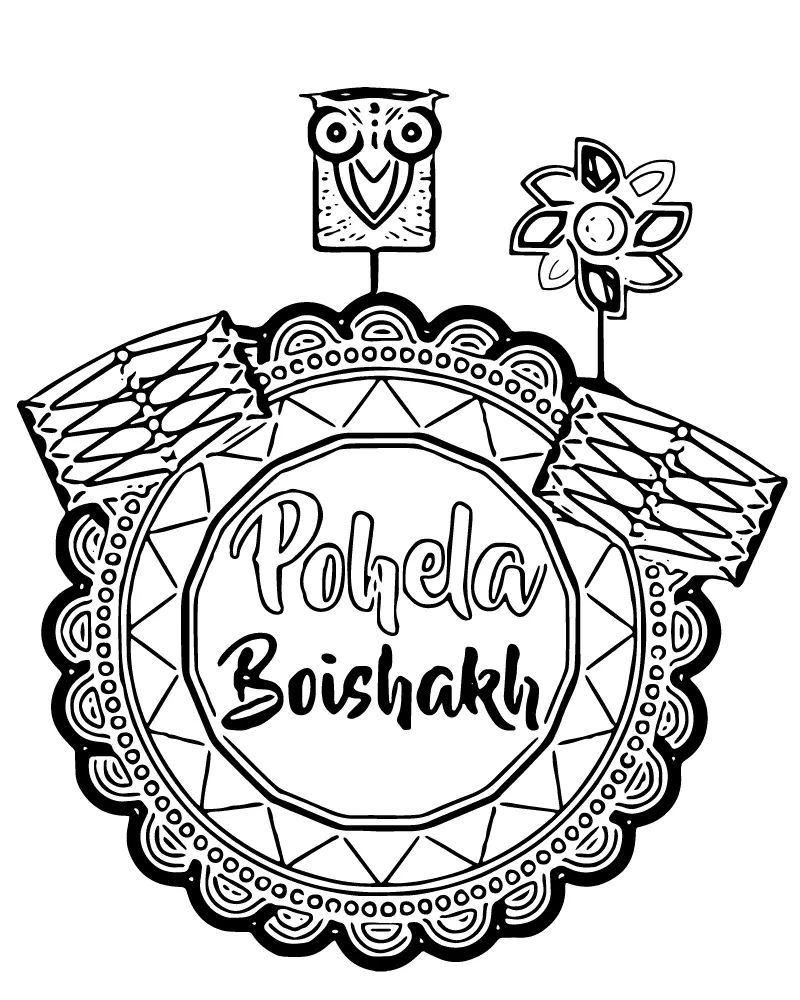 Bengaliisches Neujahr Ausmalbilder 17